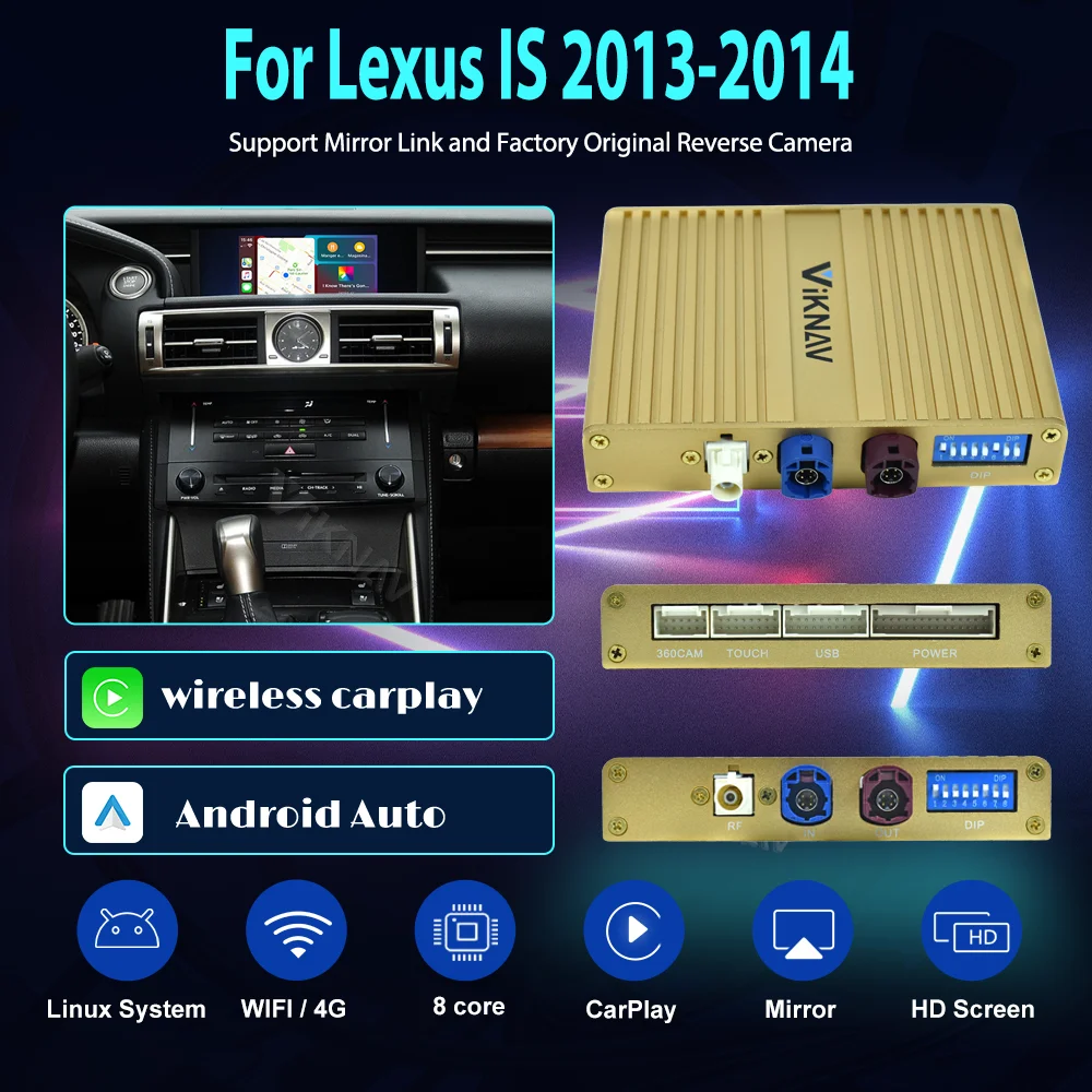 Беспроводной декодер Carplay для Lexus IS 2013-2014, Android, авто, мультимедийный плеер, интерфейс Linux, Mirror Link Air Play
Беспроводной декодер Carplay для Lexus IS 2013-2014, Android, авто, мультимедийный плеер, интерфейс Linux, Mirror Link Air Play