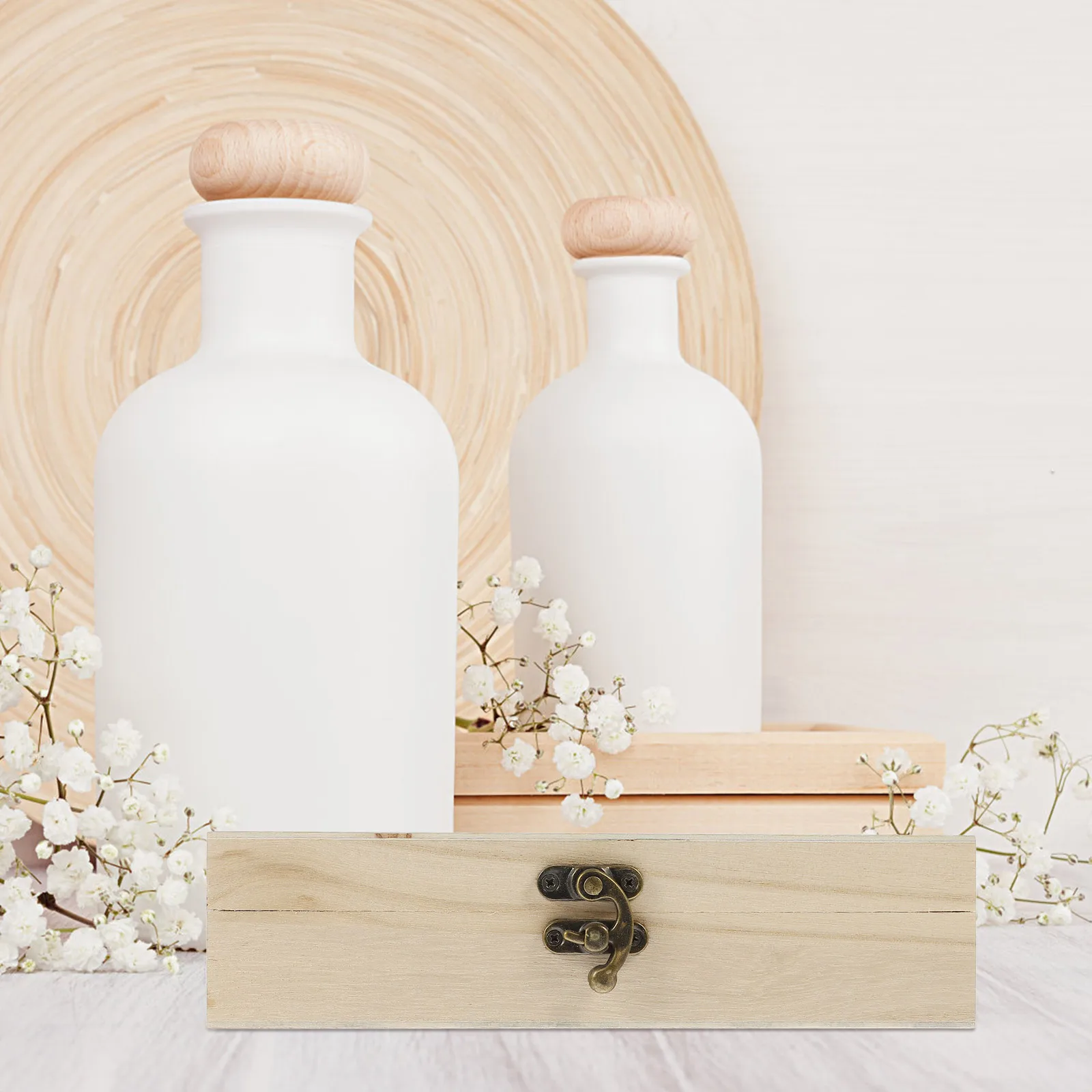 2 Pcs Wooden Jewelry Box Storage Case Dustproof Safe Compact Lightweight for Earrings Necklaces Bracelets Anklets ganizer Travel
2 Pcs Wooden Jewelry Box Storage Case Dustproof Safe Compact Lightweight for Earrings Necklaces Bracelets Anklets ganizer Travel