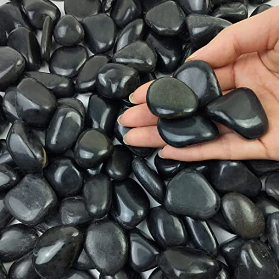 20 lbs Black Pebbles for Plants, Small River Rocks for Landscaping, Decorative Stones for Planters Vase Fillers Fish Tank Grave
20 lbs Black Pebbles for Plants, Small River Rocks for Landscaping, Decorative Stones for Planters Vase Fillers Fish Tank Grave