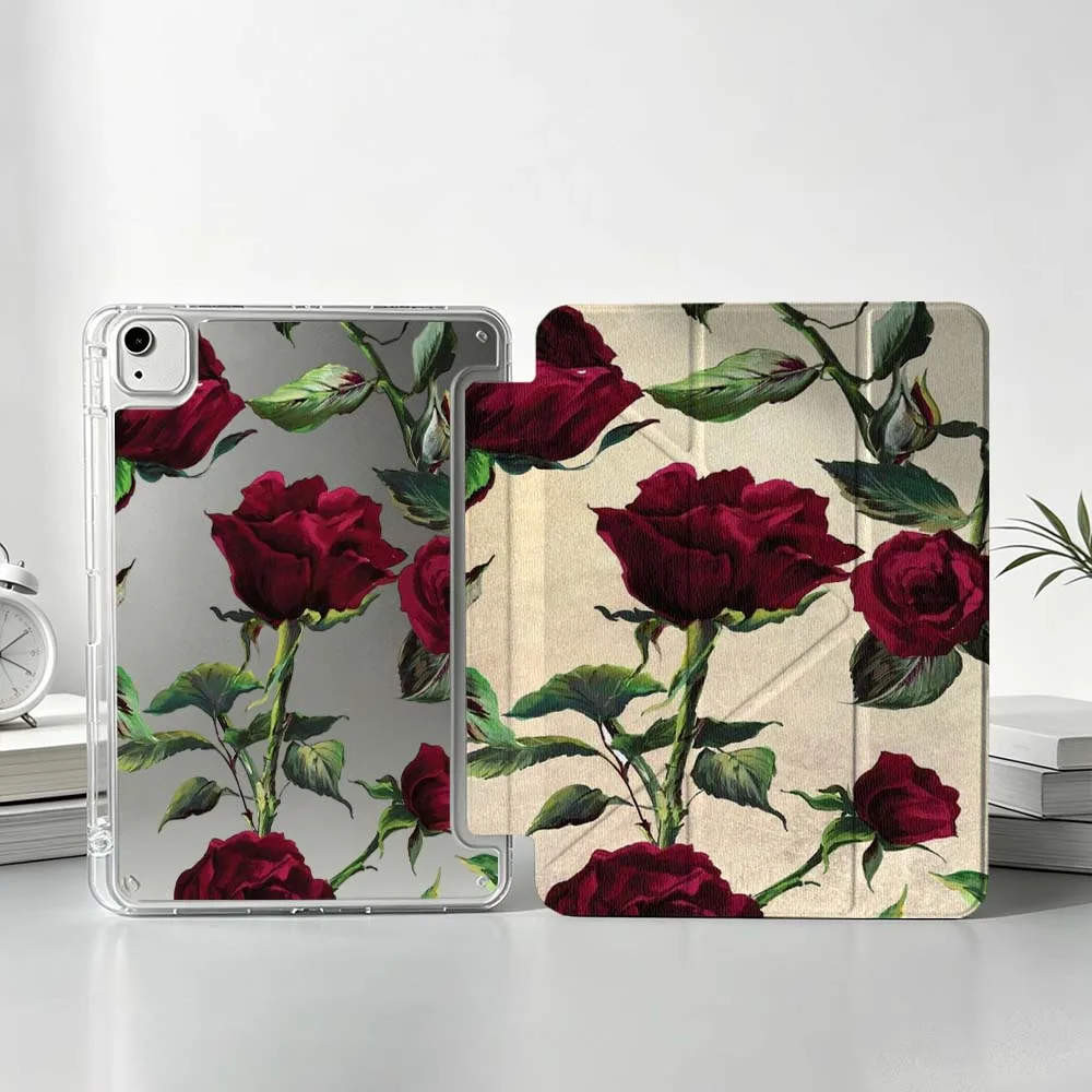 Vintage Rose Pattern Soft For iPad Pro Air mini 6 5 4 3 2 1 11th 10th 6th 5th M5 M4 A17 Pro A16 Foldable 3Y Tablet Case
Vintage Rose Pattern Soft For iPad Pro Air mini 6 5 4 3 2 1 11th 10th 6th 5th M5 M4 A17 Pro A16 Foldable 3Y Tablet Case