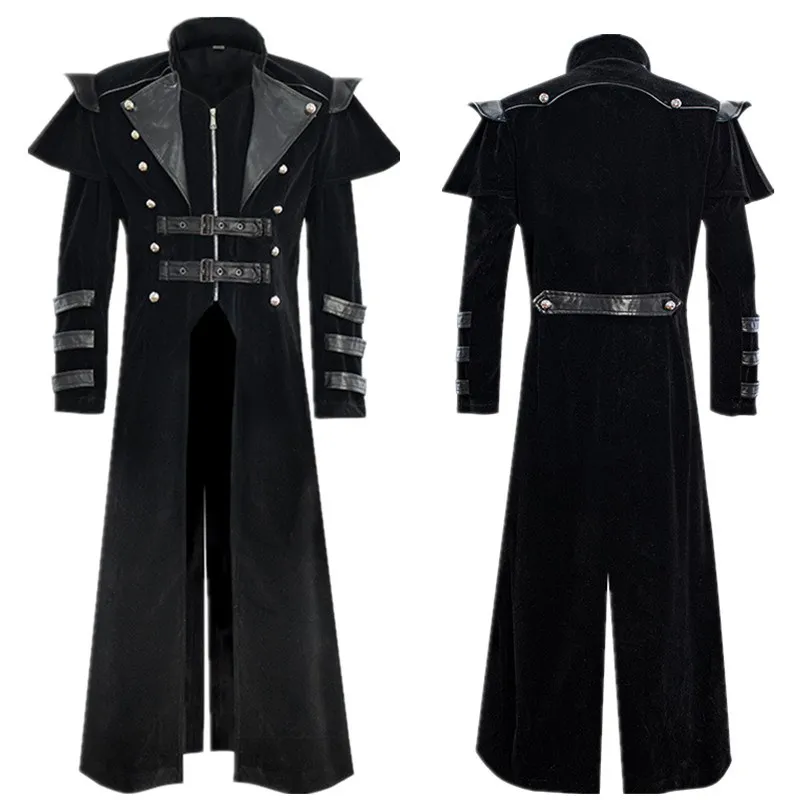 Gothic Punk Halloween Men's Cloak Coat Magician Costume Stage Performance Clothing Large Size Festival Party Outfit
Gothic Punk Halloween Men's Cloak Coat Magician Costume Stage Performance Clothing Large Size Festival Party Outfit
