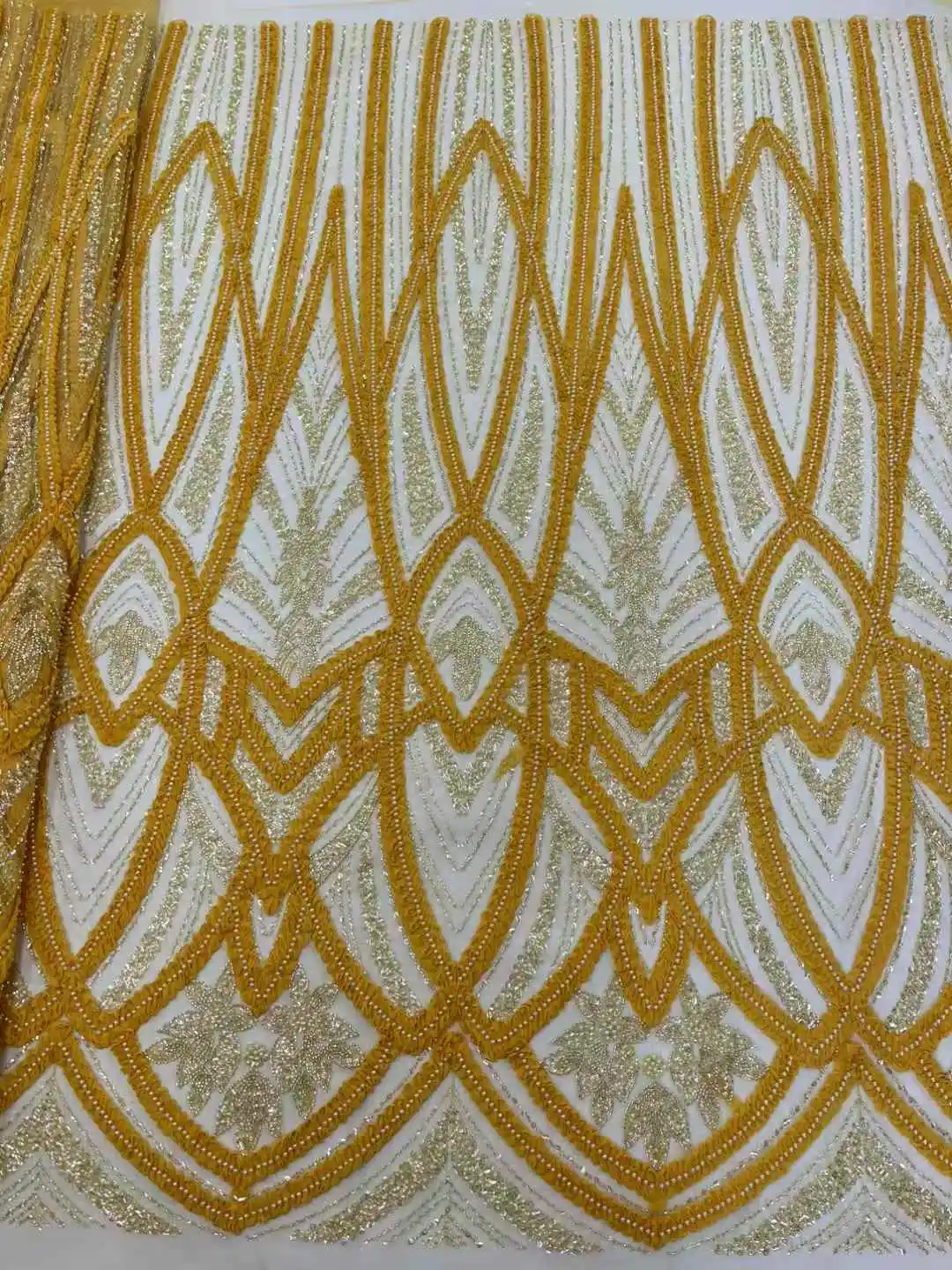 Sky blue Nigerian Handmade Beads Heavy Lace Fabric 2025 African Luxury Groom Sequins Lace Fabric For Bride Wedding Party Dresses
Sky blue Nigerian Handmade Beads Heavy Lace Fabric 2025 African Luxury Groom Sequins Lace Fabric For Bride Wedding Party Dresses