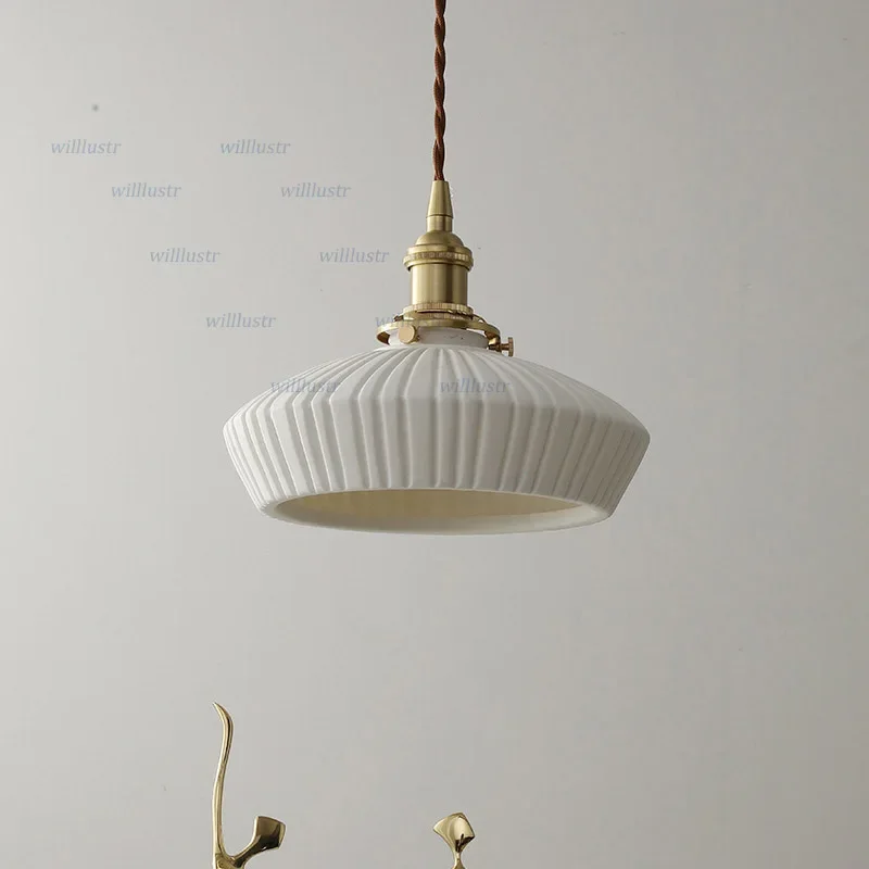 Brass Suspension Light White Ceramic Pendant Lamp Hotel Store Bar Cafe Living Bedroom Porch Porcelain Hanging Ceiling Chandelier
Brass Suspension Light White Ceramic Pendant Lamp Hotel Store Bar Cafe Living Bedroom Porch Porcelain Hanging Ceiling Chandelier