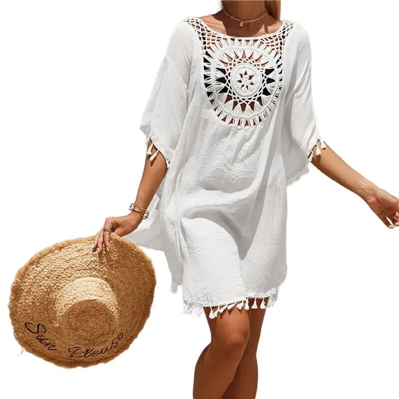 Женский купальник CYL с кружевной отделкой и бахромой, пляжная накидка, летний купальный костюм, пляжное платье, наряд для отпуска
Женский купальник CYL с кружевной отделкой и бахромой, пляжная накидка, летний купальный костюм, пляжное платье, наряд для отпуска