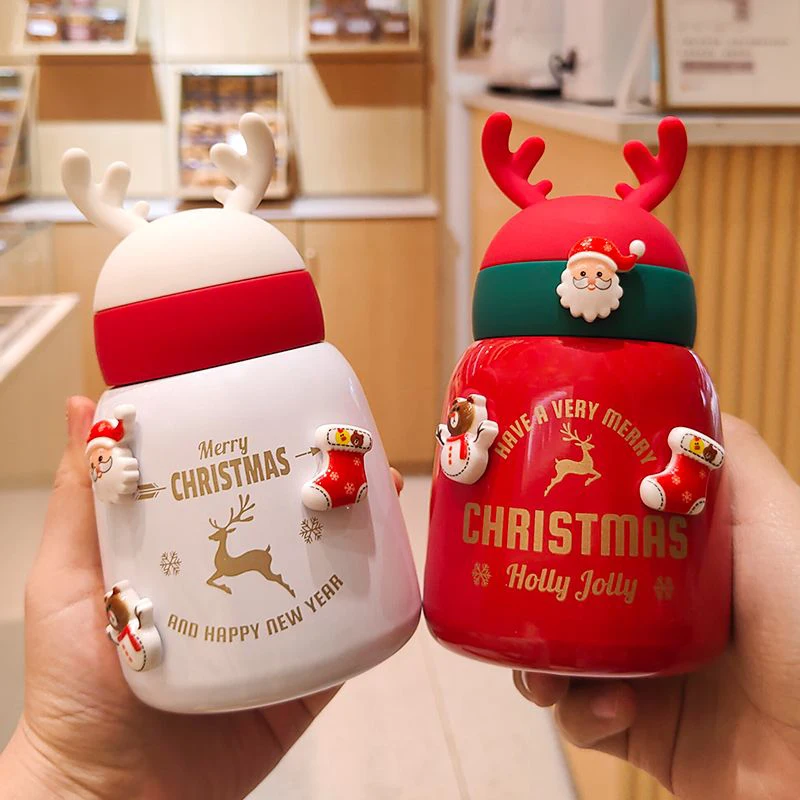 340ml Christmas Elk 304 Stainless Steel Thermos Cup Korean Couples Water Bottle With Lid Portable Coffee Mugs Gift Decorations
340ml Christmas Elk 304 Stainless Steel Thermos Cup Korean Couples Water Bottle With Lid Portable Coffee Mugs Gift Decorations