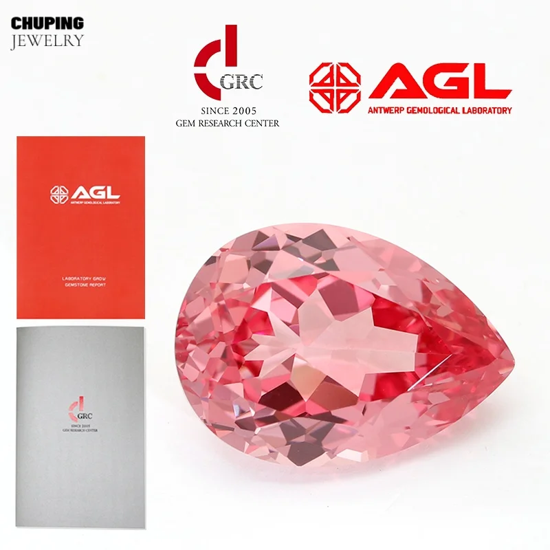 Pear Shape Czochralski Lab Grown Padparadscha With Certificate Cultivate Padparadscha DIY Ring Necklace Earrings Main Materials
Pear Shape Czochralski Lab Grown Padparadscha With Certificate Cultivate Padparadscha DIY Ring Necklace Earrings Main Materials