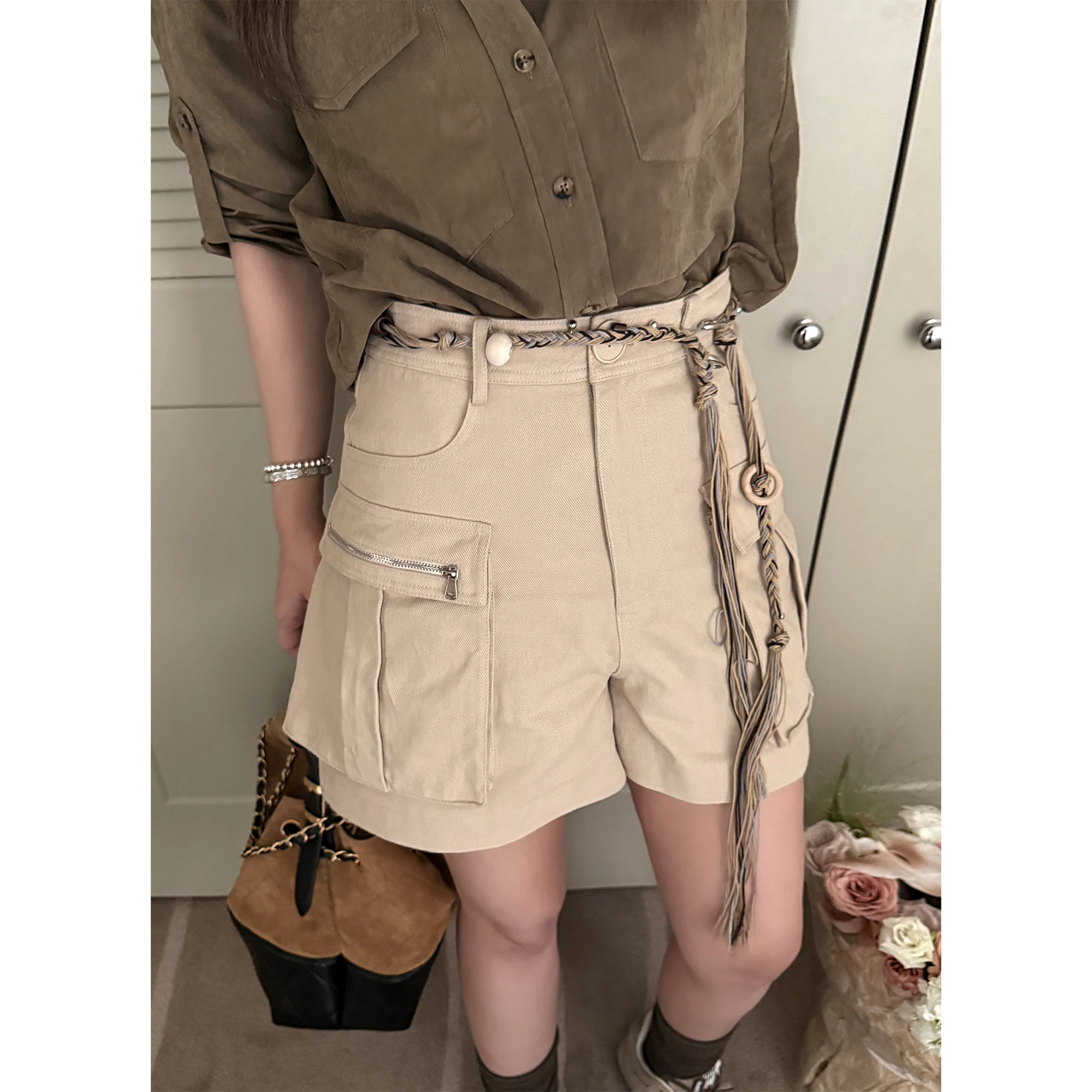 Slimming High Waist ort Pants Light Khaki Waed out Workwear Sle Women's Casual Straight Leg Cotton Trousers
Slimming High Waist ort Pants Light Khaki Waed out Workwear Sle Women's Casual Straight Leg Cotton Trousers
