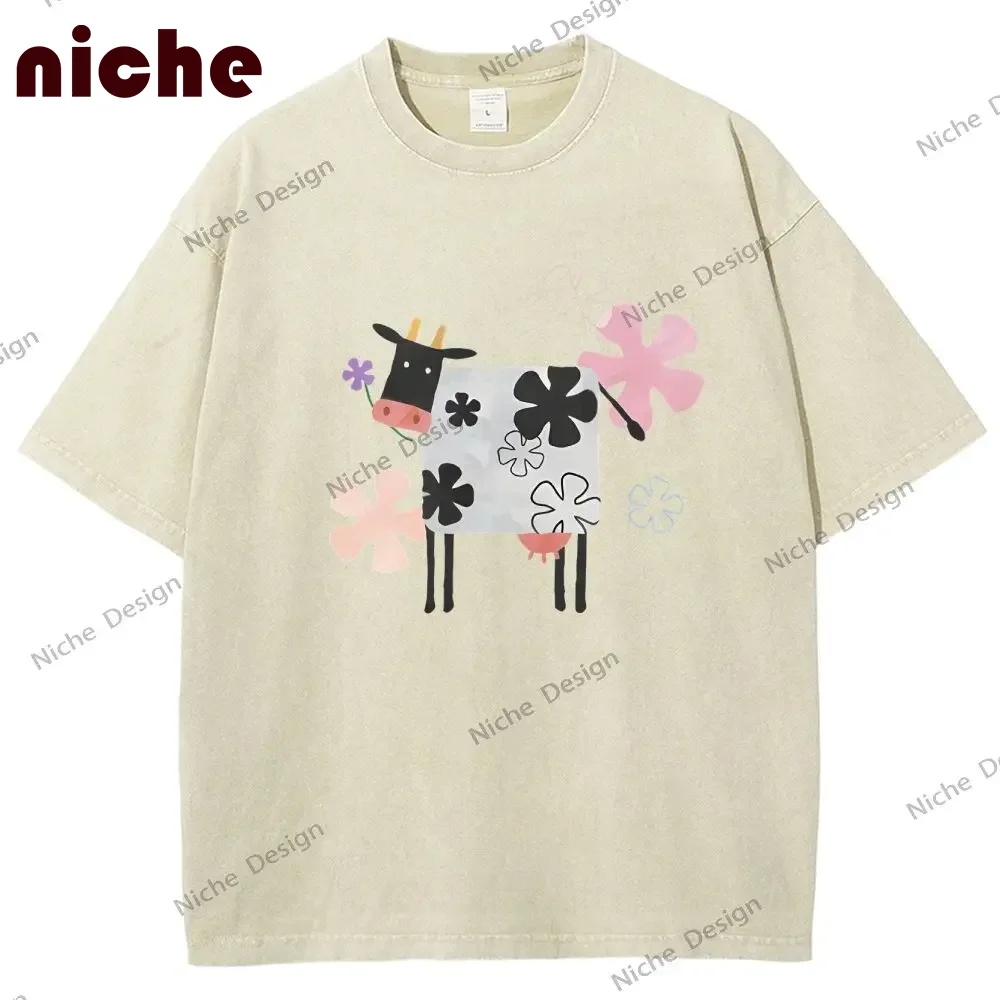 Alien Stage Graphic T-shirt Cute Code Cow Flower Print Short Sleeves Y2K Women Cotton Oversized Summer Streetwear Clothes
Alien Stage Graphic T-shirt Cute Code Cow Flower Print Short Sleeves Y2K Women Cotton Oversized Summer Streetwear Clothes