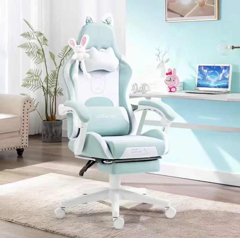 Computer Armchair Reclining PC Game Chair Pink Gaming Chair
Computer Armchair Reclining PC Game Chair Pink Gaming Chair