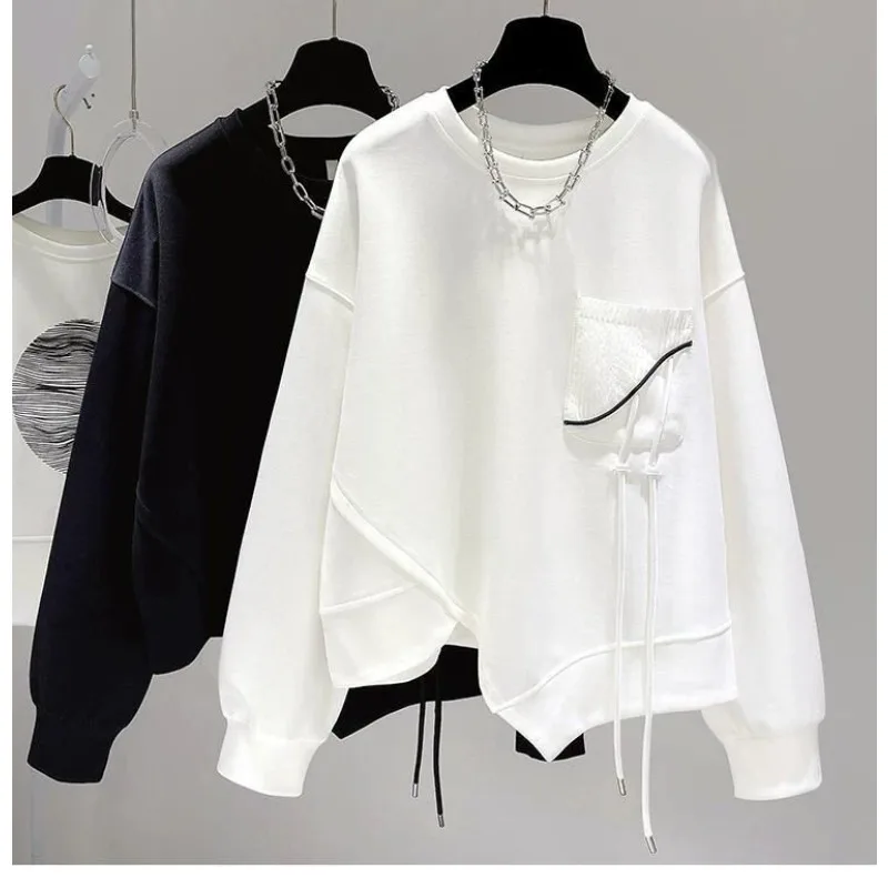 Необычная женская толстовка с круглым вырезом, однотонная толстовка с карманами и капюшоном, американская версия, свободный повседневный женский топ
Необычная женская толстовка с круглым вырезом, однотонная толстовка с карманами и капюшоном, американская версия, свободный повседневный женский топ