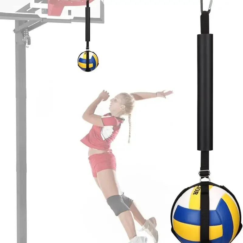 Black Volleyball Jumping Trainer Adjustable Hanging Height Assisting Device Spin Belt Throwing And Spiking Ball Training Belt
Black Volleyball Jumping Trainer Adjustable Hanging Height Assisting Device Spin Belt Throwing And Spiking Ball Training Belt