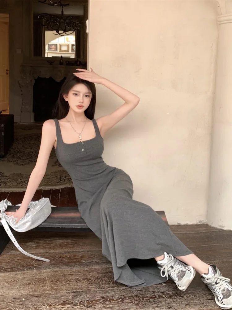 Summer Tea Break Slimming Long Dress Women's Style Elegant Strap Design Fashionable Korean Version Single Piece Online Exclusive
Summer Tea Break Slimming Long Dress Women's Style Elegant Strap Design Fashionable Korean Version Single Piece Online Exclusive