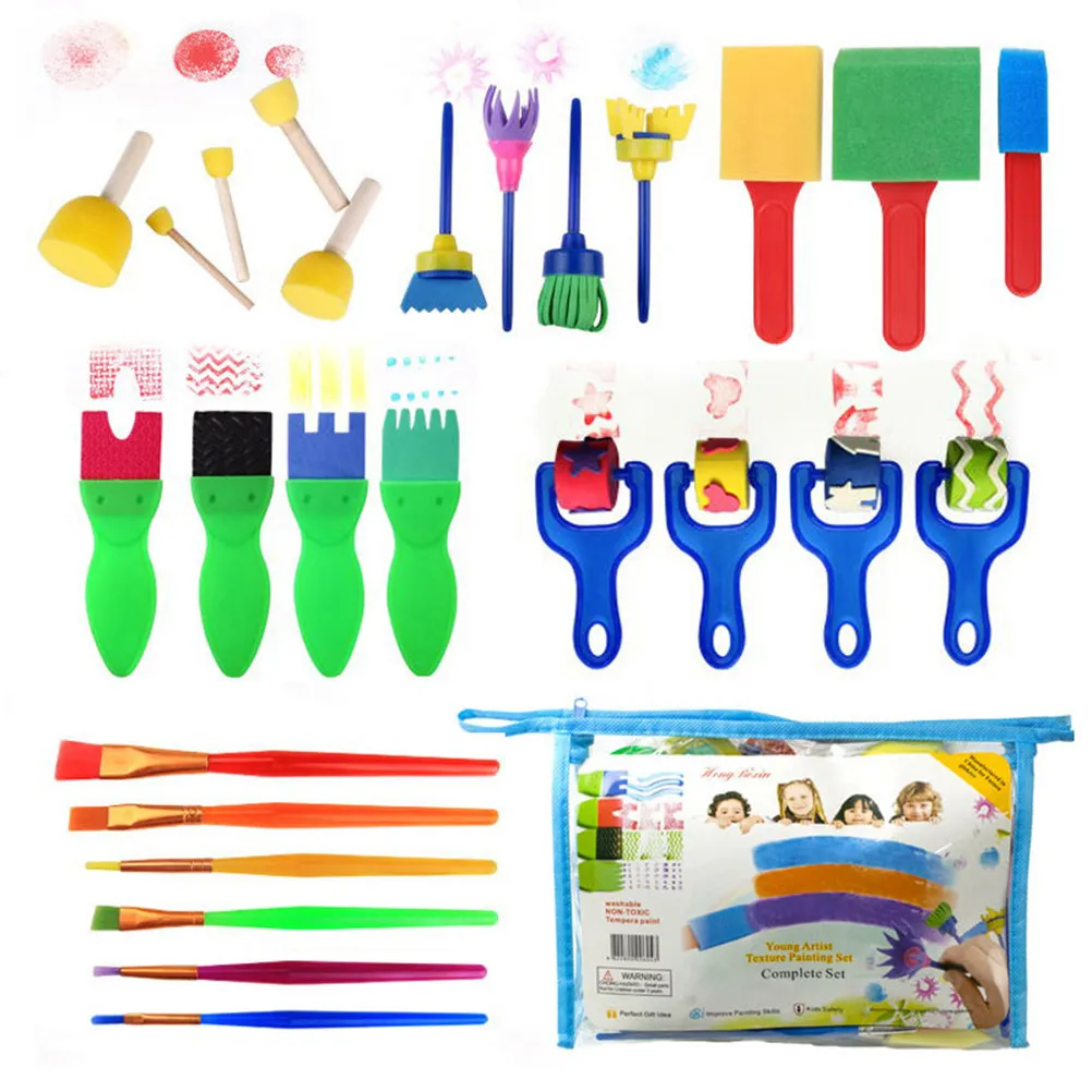 1Set Stamp Painting Sponge Brush Set Assorted Color Smooth Safe Handles Art Drawing Graffiti Set for Imaginative
1Set Stamp Painting Sponge Brush Set Assorted Color Smooth Safe Handles Art Drawing Graffiti Set for Imaginative