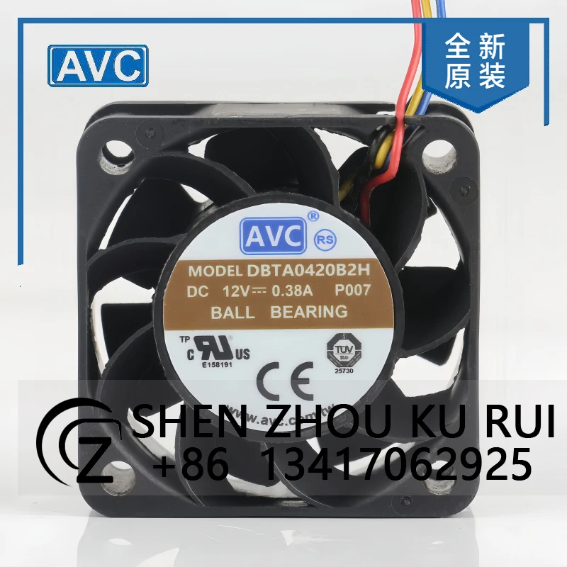 Новый вентилятор охлаждения AVC 12V 0.38A 4020 с четырехпроводным PWM-управлением скоростью, высоким объемом воздушного потока, модель DBTA0420B2H
Новый вентилятор охлаждения AVC 12V 0.38A 4020 с четырехпроводным PWM-управлением скоростью, высоким объемом воздушного потока, модель DBTA0420B2H