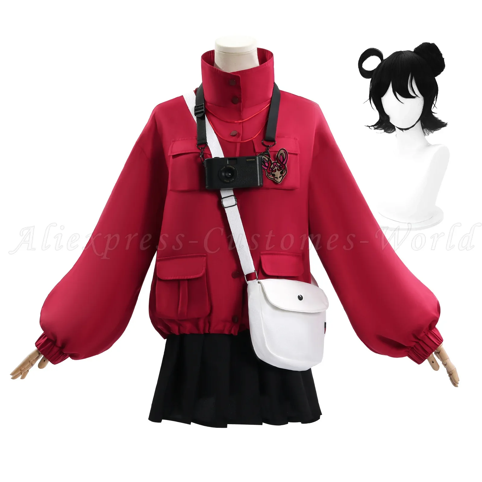 Anime Yu-ting Cosplay Costumes Game Head Seven Tales Wig with Red Sports Popular Suit Clothes Anime Party Uniform Halloween
Anime Yu-ting Cosplay Costumes Game Head Seven Tales Wig with Red Sports Popular Suit Clothes Anime Party Uniform Halloween