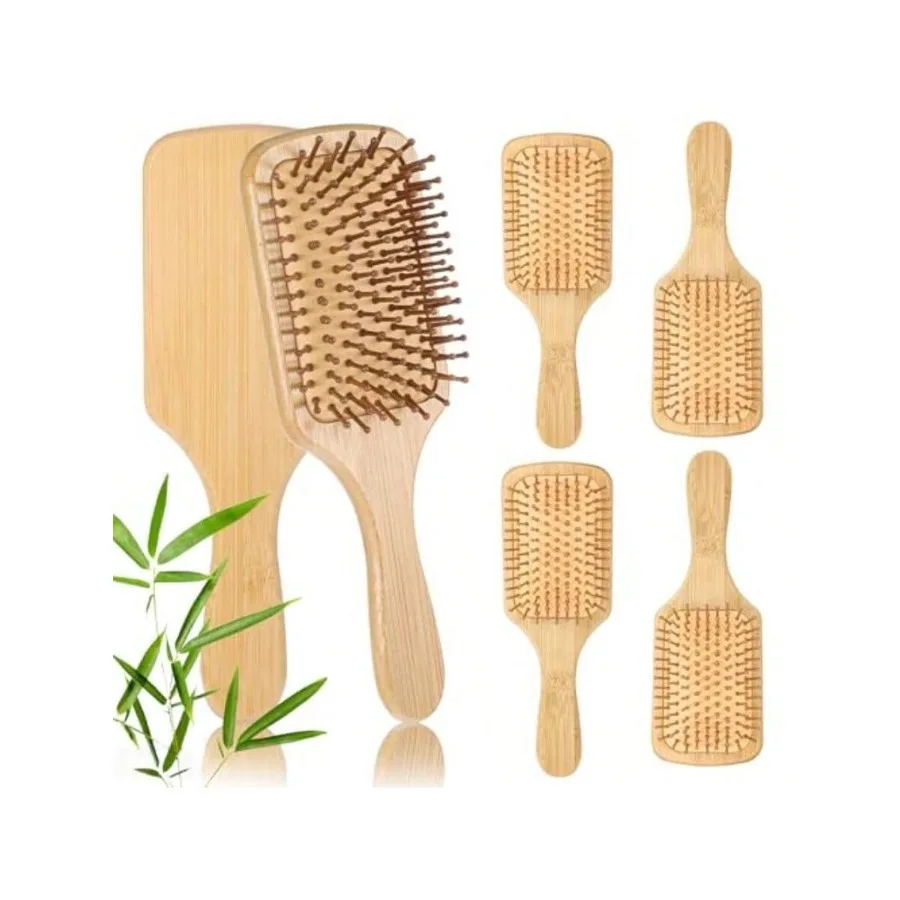 QY 6 Pcs Bamboo Hair Brushes For Women Bulk Wooden Paddle Brush Scalp Massage Bamboo Bristles Anti Static Men Engraving DIY Gif
QY 6 Pcs Bamboo Hair Brushes For Women Bulk Wooden Paddle Brush Scalp Massage Bamboo Bristles Anti Static Men Engraving DIY Gif