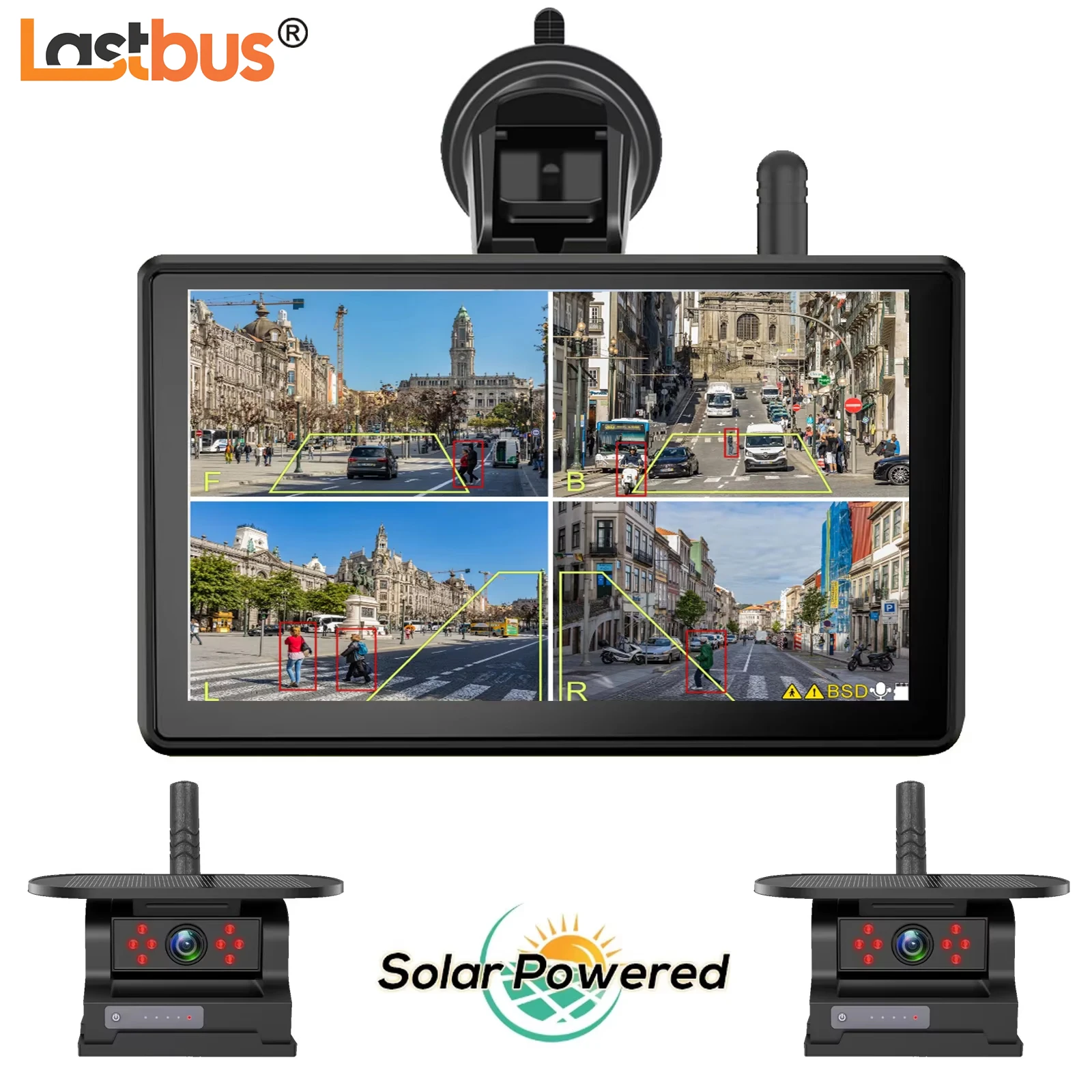 Lastbus Digital Wireless 7" ISP Car Quad Split Monitor DVR Touch Screen With 1/2x Solar Backup Camera Magnetic Hitch For Caravan
Lastbus Digital Wireless 7" ISP Car Quad Split Monitor DVR Touch Screen With 1/2x Solar Backup Camera Magnetic Hitch For Caravan
