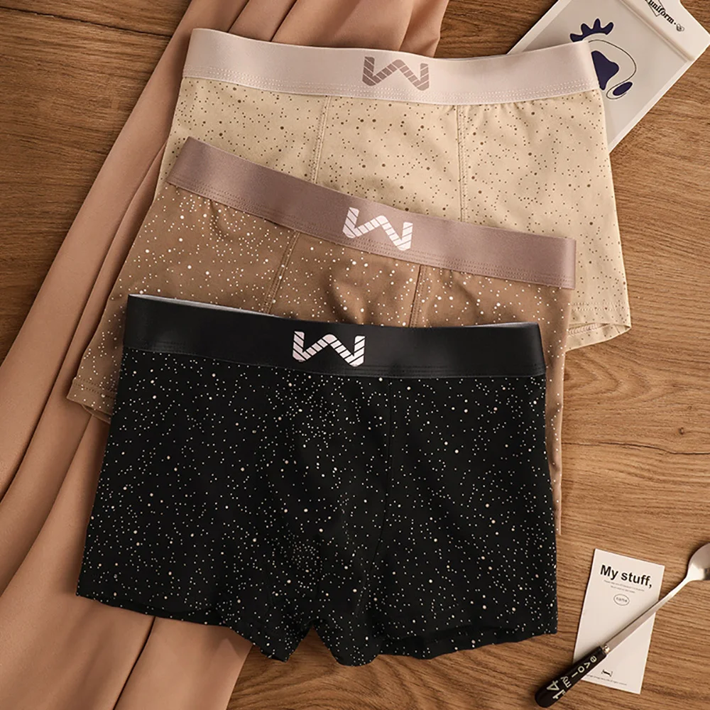 3PCS/Pack 5A Antibacterial 95% Cotton Soft Men's Panties Starry Sky Print Underpants Men Breathable Comfortable U Crotch Boxers
3PCS/Pack 5A Antibacterial 95% Cotton Soft Men's Panties Starry Sky Print Underpants Men Breathable Comfortable U Crotch Boxers