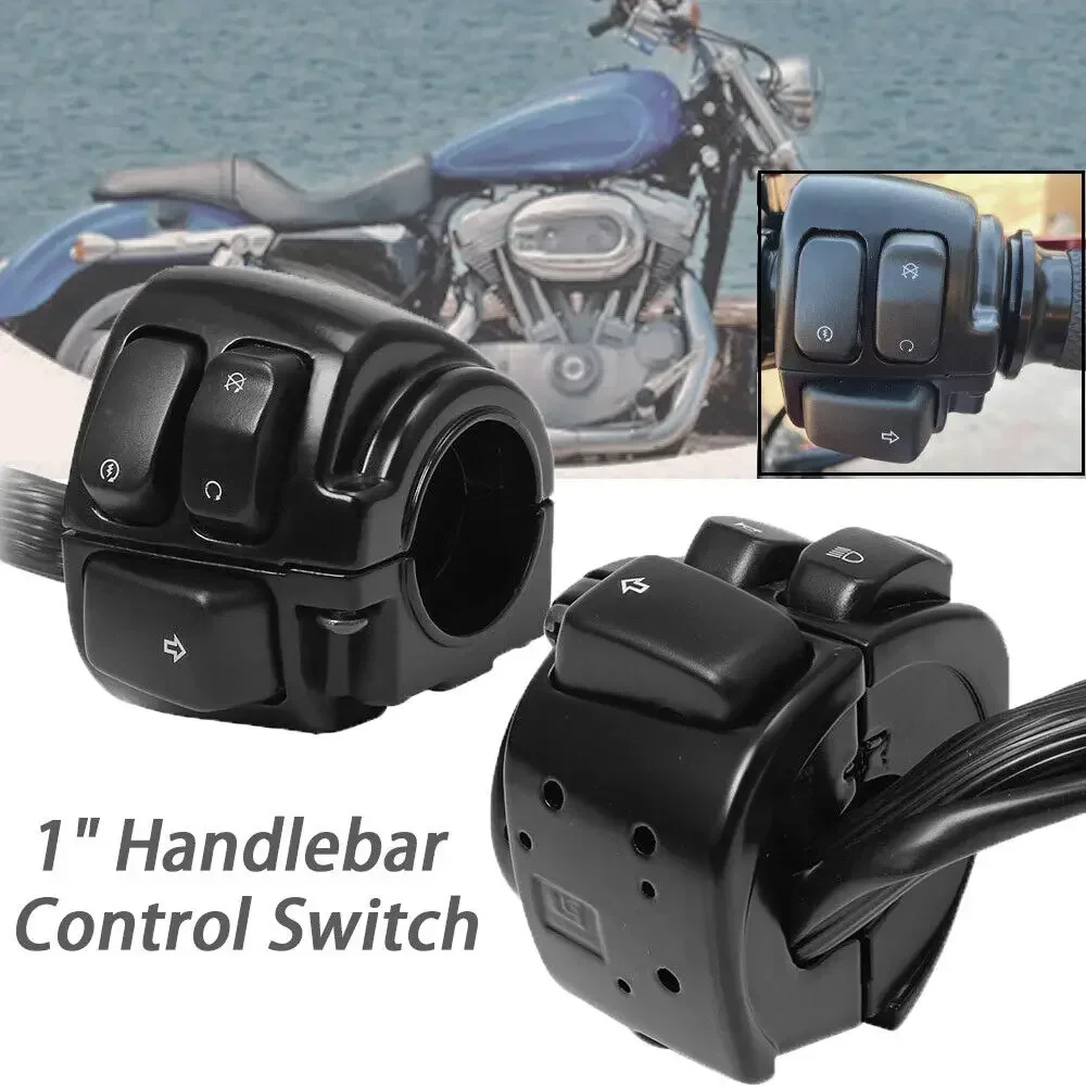 Motorcycle Black 1" 25mm Handlebar Turn Signal Control Switch For Harley XL883 Sportster Dyna V-ROD Softail
Motorcycle Black 1" 25mm Handlebar Turn Signal Control Switch For Harley XL883 Sportster Dyna V-ROD Softail