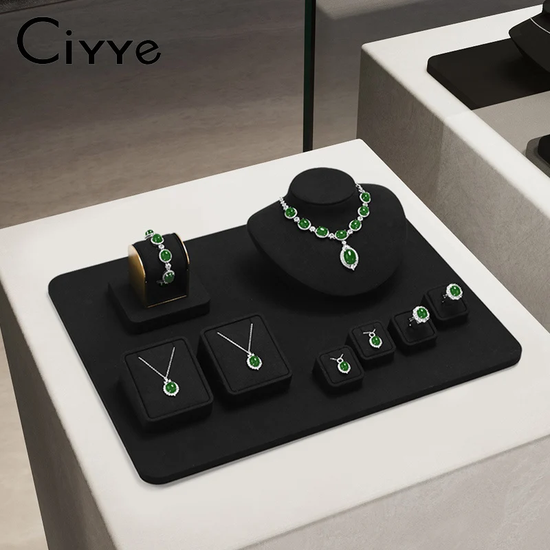 Ciyye Microfiber Black Jewelry Display Props Tray For Ring Earring Bracelet Necklaces Counter Window Display Jewelry Props Set
Ciyye Microfiber Black Jewelry Display Props Tray For Ring Earring Bracelet Necklaces Counter Window Display Jewelry Props Set