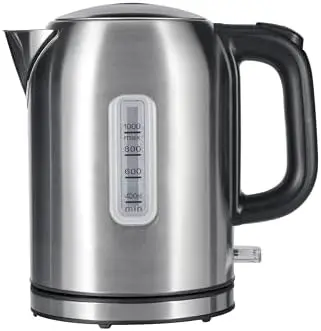 Basics 1.1Qt Electric Kettle 1500W BPA-Free Auto Shut-Off Black & Silver
Basics 1.1Qt Electric Kettle 1500W BPA-Free Auto Shut-Off Black & Silver