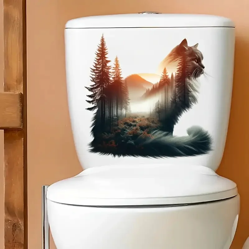 Forest in the Shape of a Cat Toilet Stickers, Bright Wall for Home, Cabinet, Door,Refrigerator Decoration, Vinyl Car Decals,
Forest in the Shape of a Cat Toilet Stickers, Bright Wall for Home, Cabinet, Door,Refrigerator Decoration, Vinyl Car Decals,