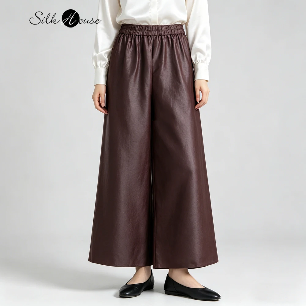 Plus Size Women's Fashion New 100% Natural Mulberry Silk Red Cloud Yarn Elastic Waist Casual Wide Leg Pants
Plus Size Women's Fashion New 100% Natural Mulberry Silk Red Cloud Yarn Elastic Waist Casual Wide Leg Pants