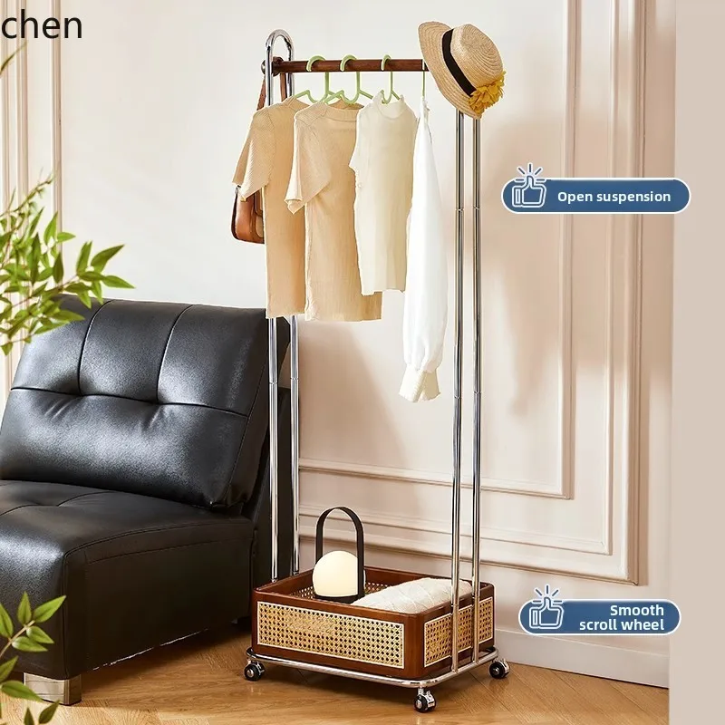 PYH Vintage Style Stainless Steel Floor-standing Clothes Rack Home Bedroom Storage Rack Bedside Bag Rack
PYH Vintage Style Stainless Steel Floor-standing Clothes Rack Home Bedroom Storage Rack Bedside Bag Rack