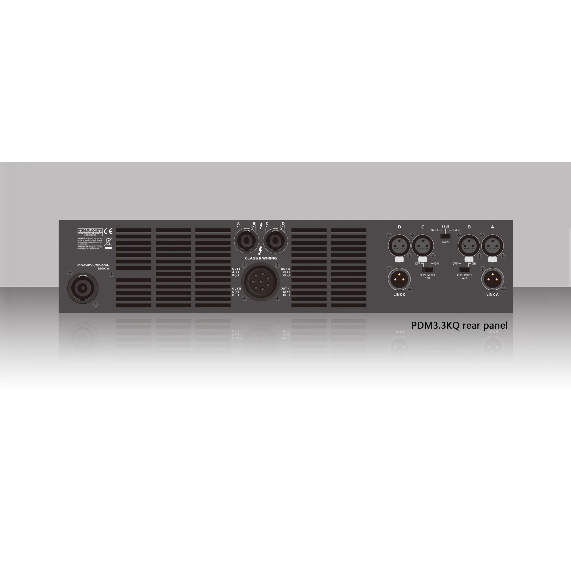 SAE PDM3.3KQ/KQi 4-Channel Digital Amplifier, Class D 3300W 2.7Ω, 14000W Dynamic Reserve, XLR/SpeakON, DSP Option
SAE PDM3.3KQ/KQi 4-Channel Digital Amplifier, Class D 3300W 2.7Ω, 14000W Dynamic Reserve, XLR/SpeakON, DSP Option