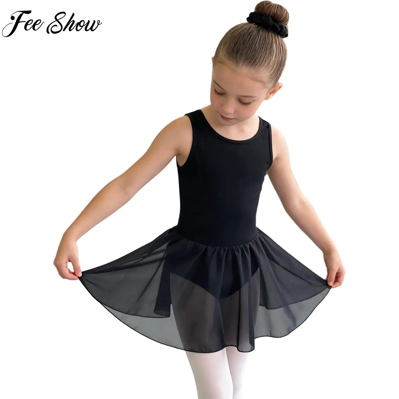 Kids Girls Ballet Dance Practice Costume Crisscross Back Sleeveless Solid Color Dress Gymnastics Latin Stage Performance Outfits
Kids Girls Ballet Dance Practice Costume Crisscross Back Sleeveless Solid Color Dress Gymnastics Latin Stage Performance Outfits