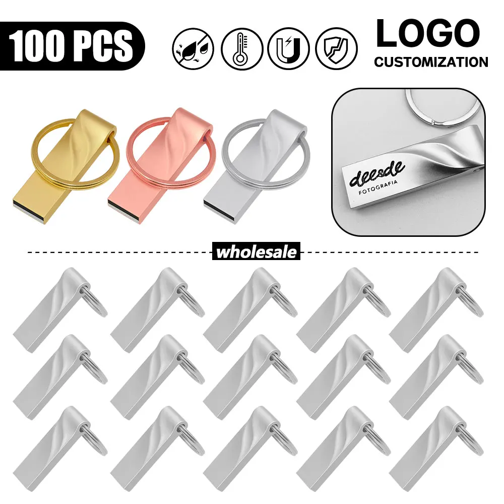 100PCS Free Custom LOGO Flash Drives Metal 64GB Free logo Black 32GB Pen drive 16GB Memory stick U disk 8GB 4GB Creative USB
100PCS Free Custom LOGO Flash Drives Metal 64GB Free logo Black 32GB Pen drive 16GB Memory stick U disk 8GB 4GB Creative USB