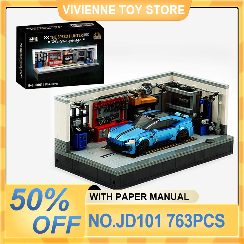 Конструктор MOC JD101: Детализированный городской гараж, ремонтный цех для скоростных автомобилей с подъемной платформой, игрушки для детей
Конструктор MOC JD101: Детализированный городской гараж, ремонтный цех для скоростных автомобилей с подъемной платформой, игрушки для детей