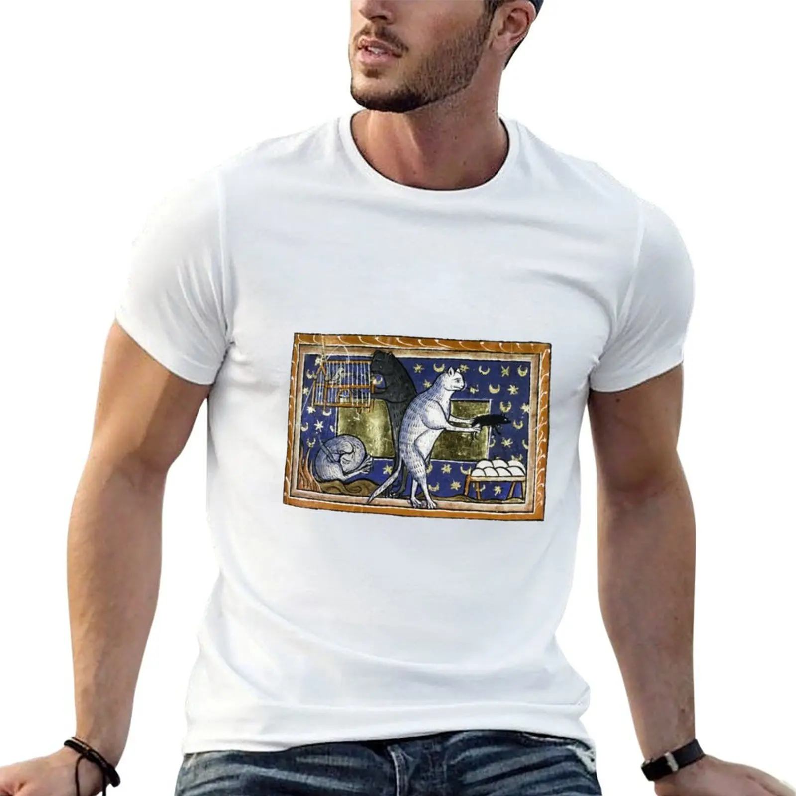 Medieval cats T-Shirt man t shirt cotton high quality essential t shirt t shirts for man slim fit T-shirt
Medieval cats T-Shirt man t shirt cotton high quality essential t shirt t shirts for man slim fit T-shirt