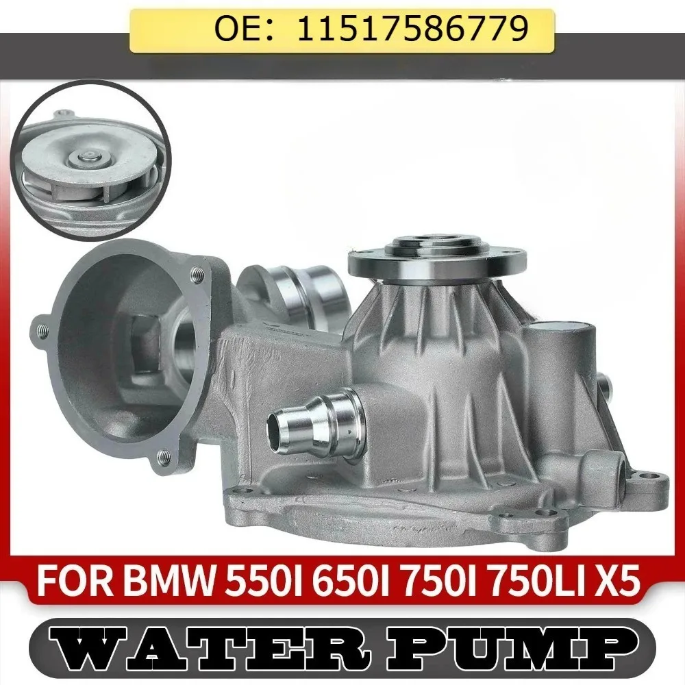 Engine Water Pump 11517586779 Compatible for BMW E60 E63 E65 E70 550i 650i 750i 750Li X5 4.8L 2006-2010 11537586885
Engine Water Pump 11517586779 Compatible for BMW E60 E63 E65 E70 550i 650i 750i 750Li X5 4.8L 2006-2010 11537586885