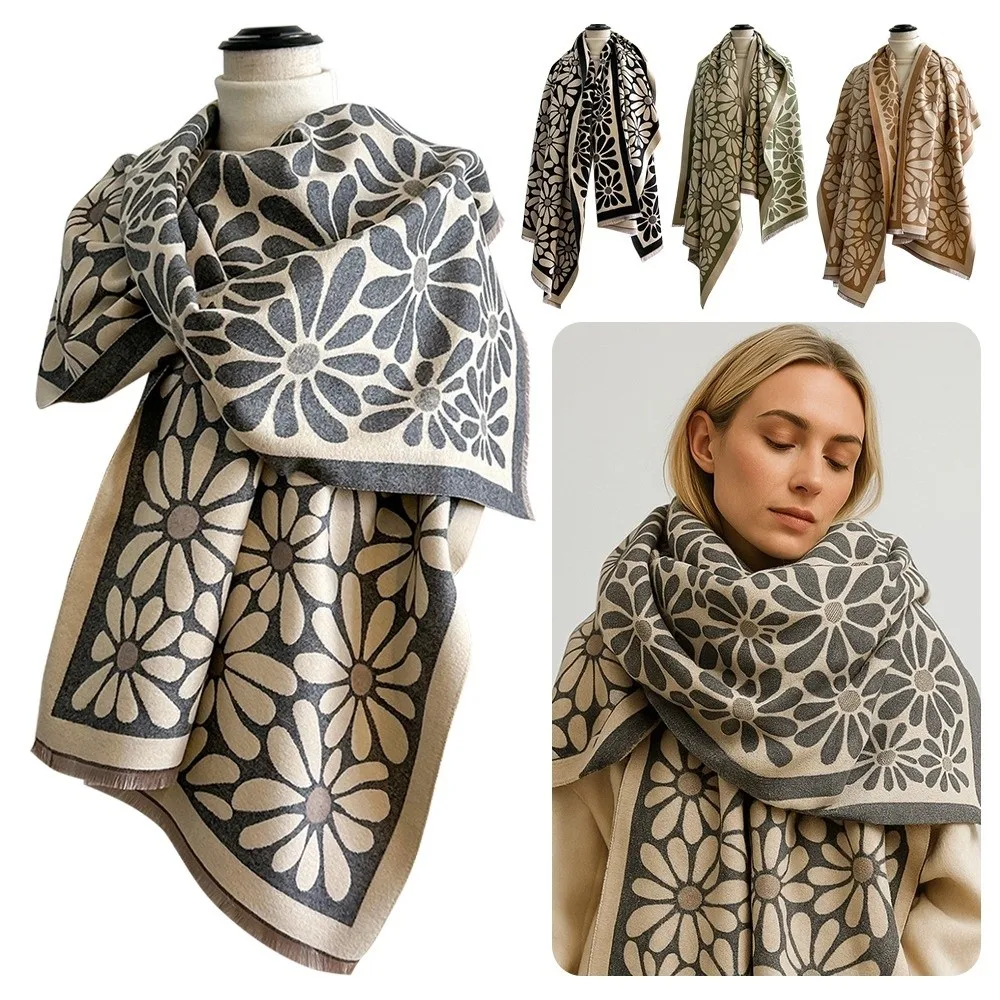 Trendy Versatile Faux Cashmere Scarf Luxury Warm Pashmina Shawl Windproof Thick Poncho Scarves Winter Season
Trendy Versatile Faux Cashmere Scarf Luxury Warm Pashmina Shawl Windproof Thick Poncho Scarves Winter Season