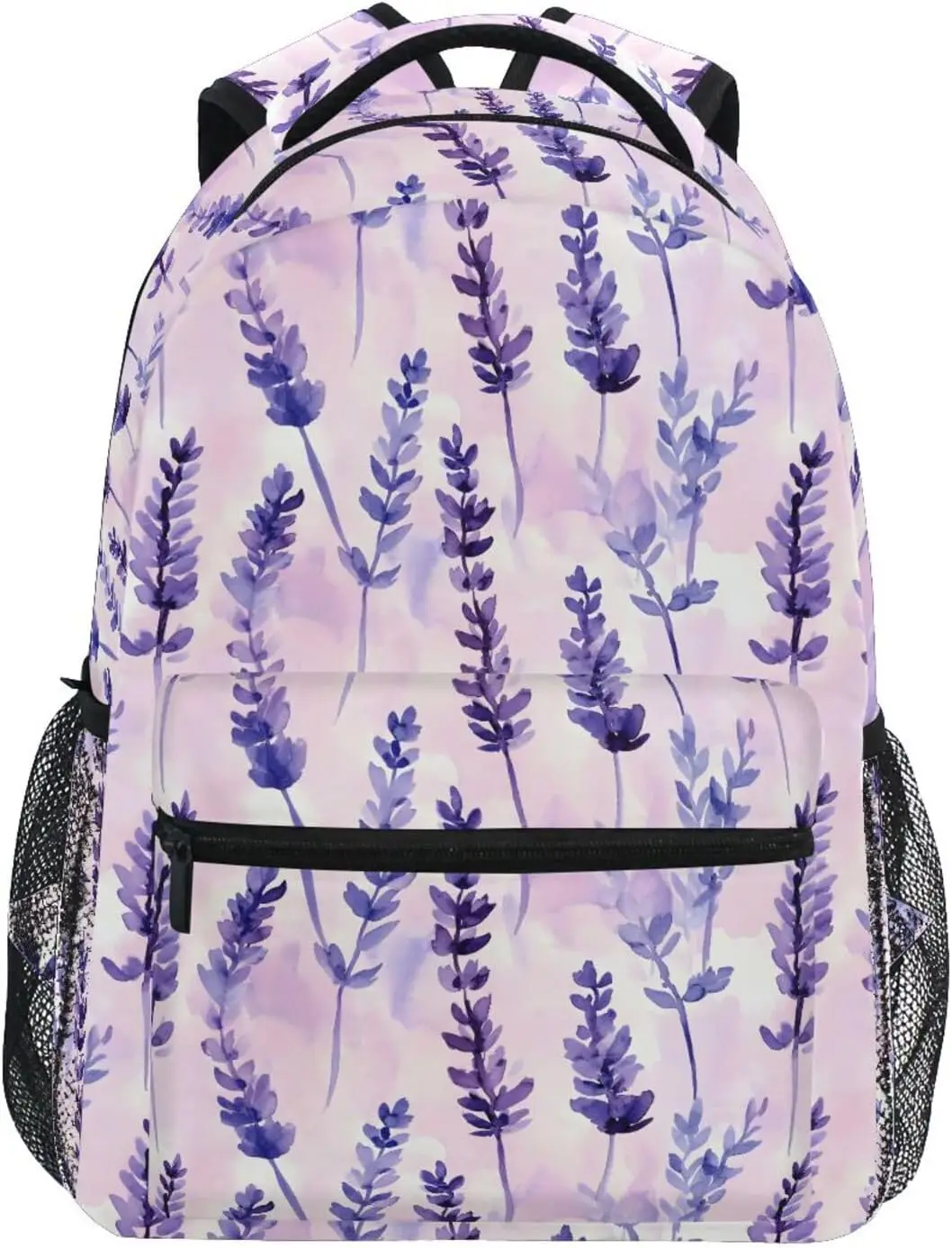 Lavender Watercolor Kid's School Backpack for Girls Boys, Bookbag Hiking Backpacks Medium Size
Lavender Watercolor Kid's School Backpack for Girls Boys, Bookbag Hiking Backpacks Medium Size