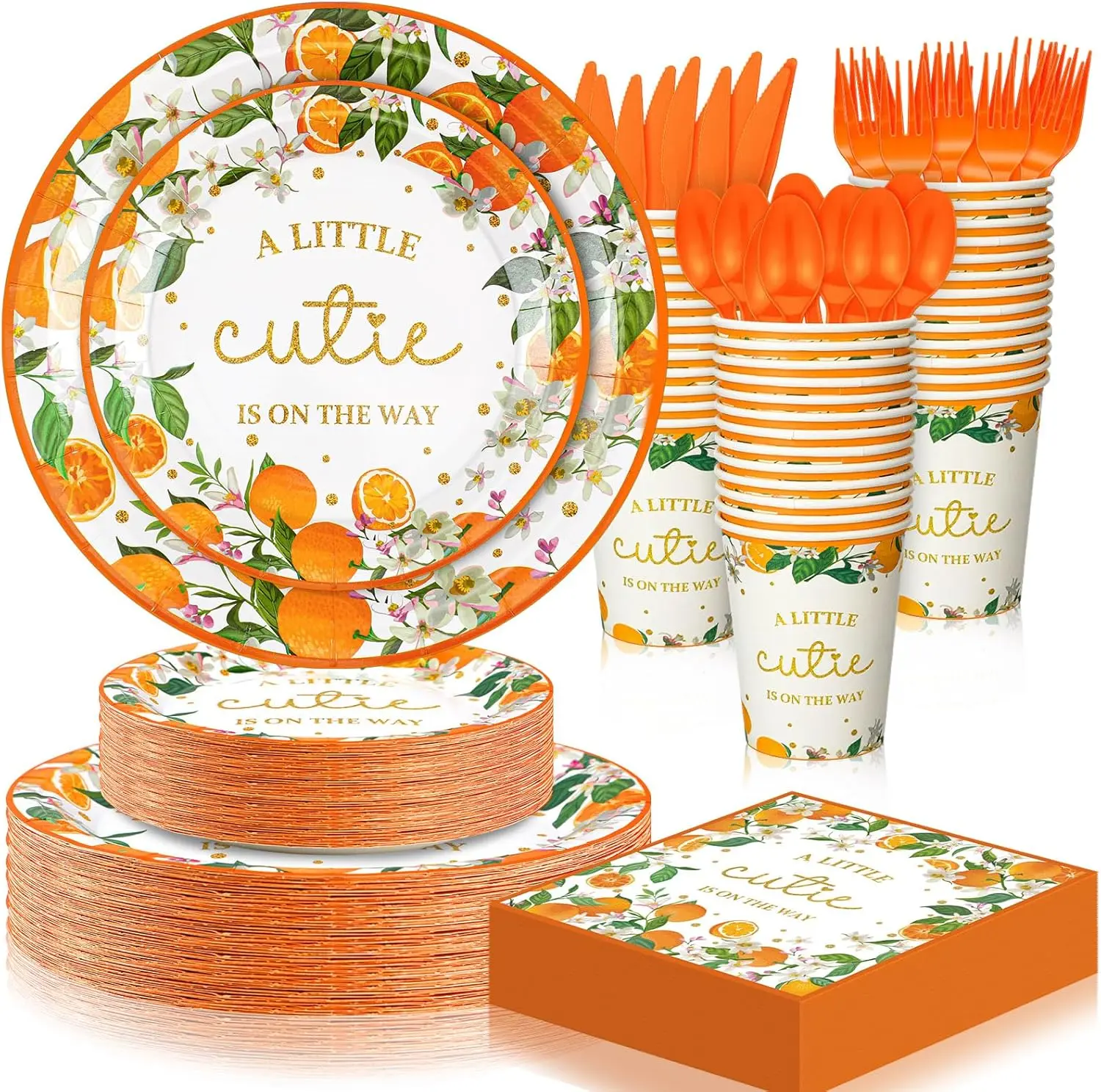 Набор одноразовой посуды для детского праздника на 350 предметов для 50 гостей: тарелки, стаканы, салфетки и вилки в милом оранжевом дизайне
Набор одноразовой посуды для детского праздника на 350 предметов для 50 гостей: тарелки, стаканы, салфетки и вилки в милом оранжевом дизайне