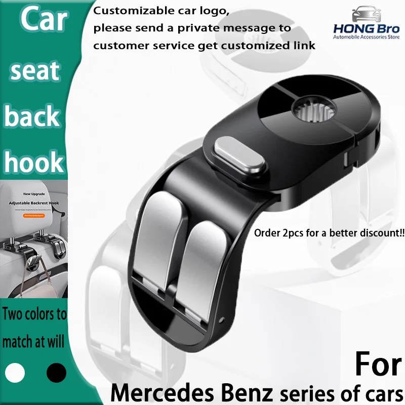 Suitable for Mercedes Benz Car-mounted Practical Double Hook Car Rear Seat Multi-functional Rotatable Car Hook Supplies
Suitable for Mercedes Benz Car-mounted Practical Double Hook Car Rear Seat Multi-functional Rotatable Car Hook Supplies
