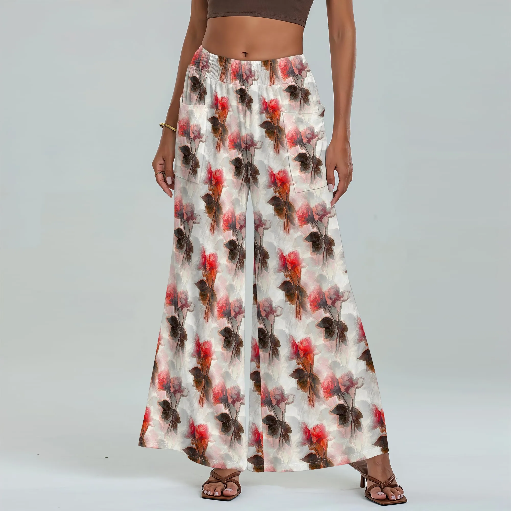 Women's Wide Leg Pants with Pockets Floral Pattern for All Seasons Casual Comfort Beach Vacation Tropical Festival
Women's Wide Leg Pants with Pockets Floral Pattern for All Seasons Casual Comfort Beach Vacation Tropical Festival