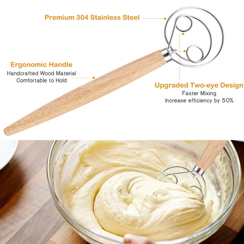 A67K-Danish Dough Whisk Set Large Double Eye Bread Mixer Set ,With 4 Replaceable Blades For Cake Bread Pastry(8Pcs)
A67K-Danish Dough Whisk Set Large Double Eye Bread Mixer Set ,With 4 Replaceable Blades For Cake Bread Pastry(8Pcs)