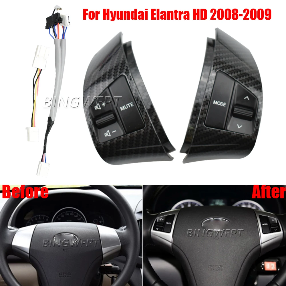 For Hyundai Elantra HD 2008-2012 Multifunction Steering Wheel Buttons With Backlight Bluetooth Audio Volume Music Control Switch
For Hyundai Elantra HD 2008-2012 Multifunction Steering Wheel Buttons With Backlight Bluetooth Audio Volume Music Control Switch