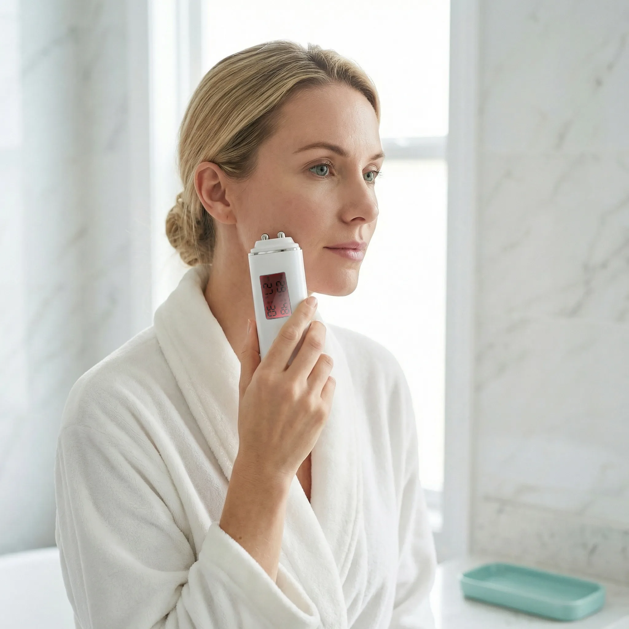 Multifunctional Skin Tester Analyzer Device Measures Hydration Oil Levels Skin Analysis Tool for Women Facial Care Hydration
Multifunctional Skin Tester Analyzer Device Measures Hydration Oil Levels Skin Analysis Tool for Women Facial Care Hydration