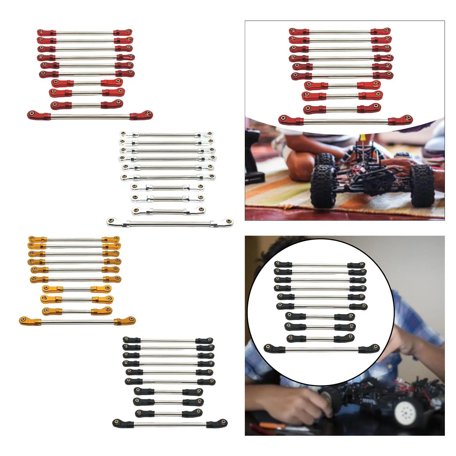 10Pcs RC Steering Servo Link RC Car Model DIY RC Model Vehicle Parts Spare Model Toy Upgrades for 104026 1/10 RC Hobby Car
10Pcs RC Steering Servo Link RC Car Model DIY RC Model Vehicle Parts Spare Model Toy Upgrades for 104026 1/10 RC Hobby Car