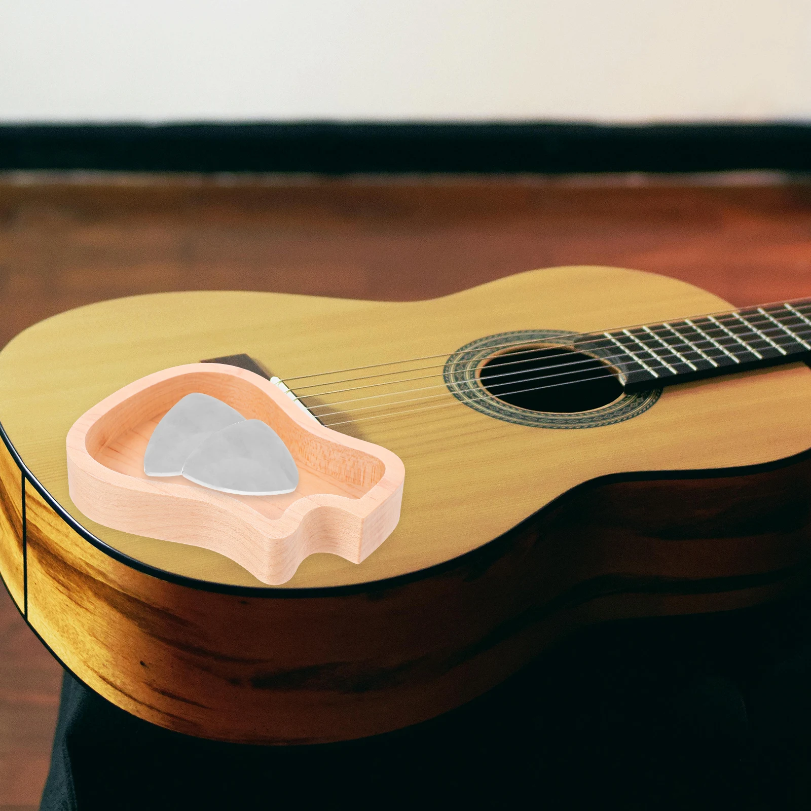 Wooden Guitar Guitar-Shaped Storage Case For Standard Jazz Picks Light Brown Easy Carry Accessible Performance For
Wooden Guitar Guitar-Shaped Storage Case For Standard Jazz Picks Light Brown Easy Carry Accessible Performance For