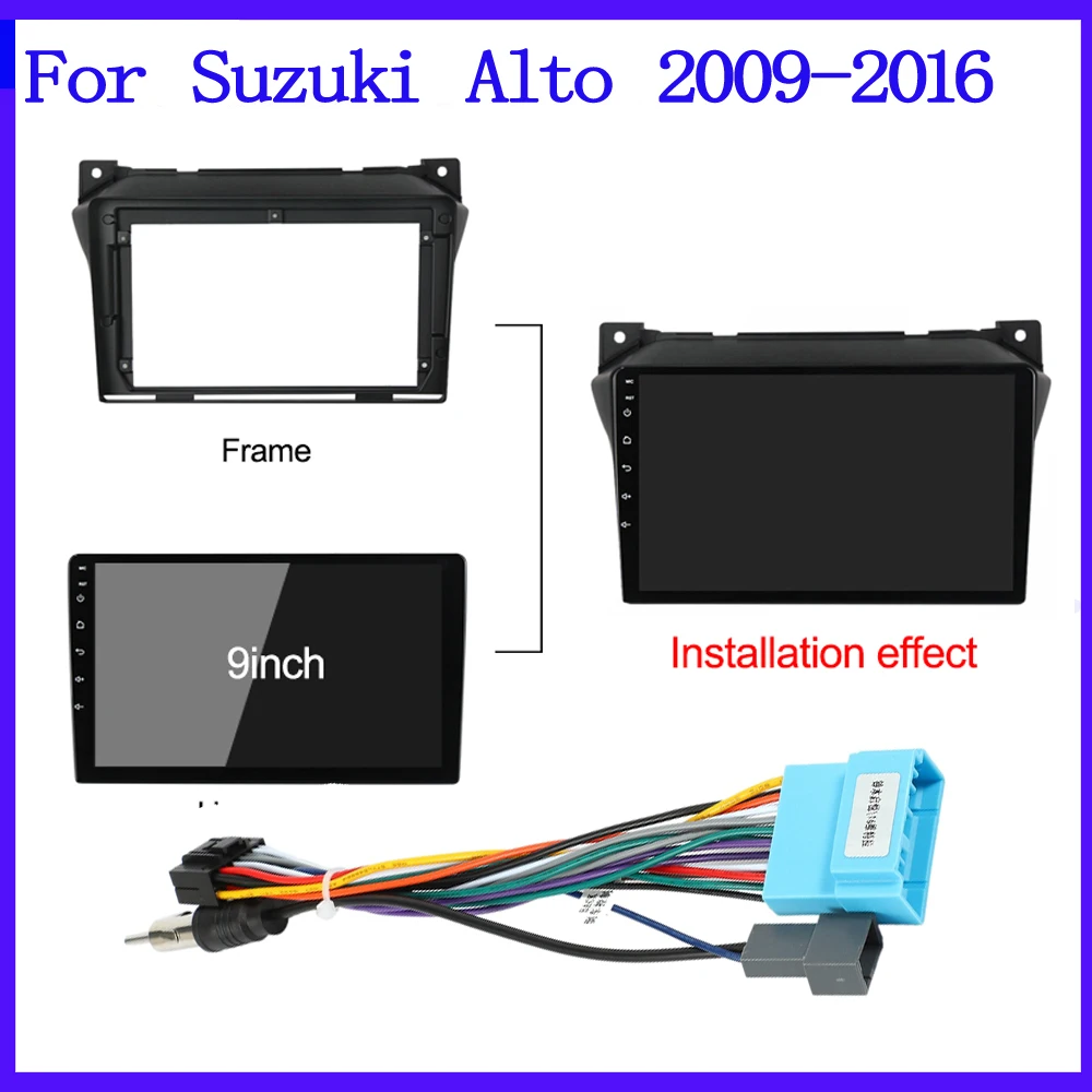 9inch 2 Din Car Radio Fascia cabe wire for Suzuki Alto 2009-2016 car Radio Fascia Frame Adapter CD Panel Dash Trim Bezel
9inch 2 Din Car Radio Fascia cabe wire for Suzuki Alto 2009-2016 car Radio Fascia Frame Adapter CD Panel Dash Trim Bezel