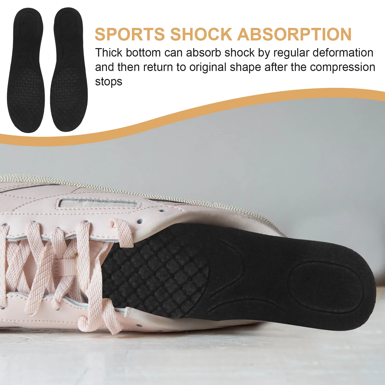 Invisible Height Increase Shoe Insoles Multilayer Shockproof Heel Lift Inserts Wear-Resistant Elastic Foot Care Tool
Invisible Height Increase Shoe Insoles Multilayer Shockproof Heel Lift Inserts Wear-Resistant Elastic Foot Care Tool