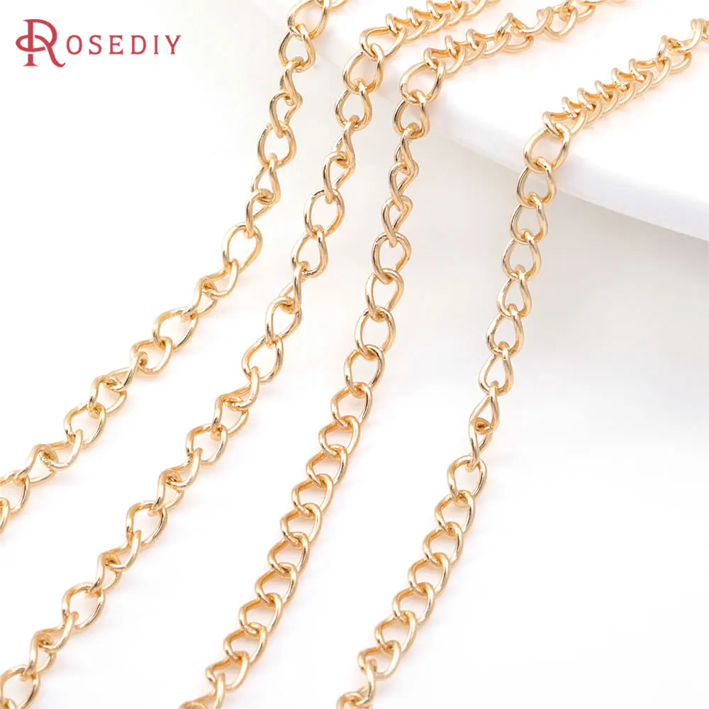2 Meters Gold Color Stainless Steel Extended Chain Link Chains High Quality Diy Jewelry Accessories Jewellery Making Materials
2 Meters Gold Color Stainless Steel Extended Chain Link Chains High Quality Diy Jewelry Accessories Jewellery Making Materials