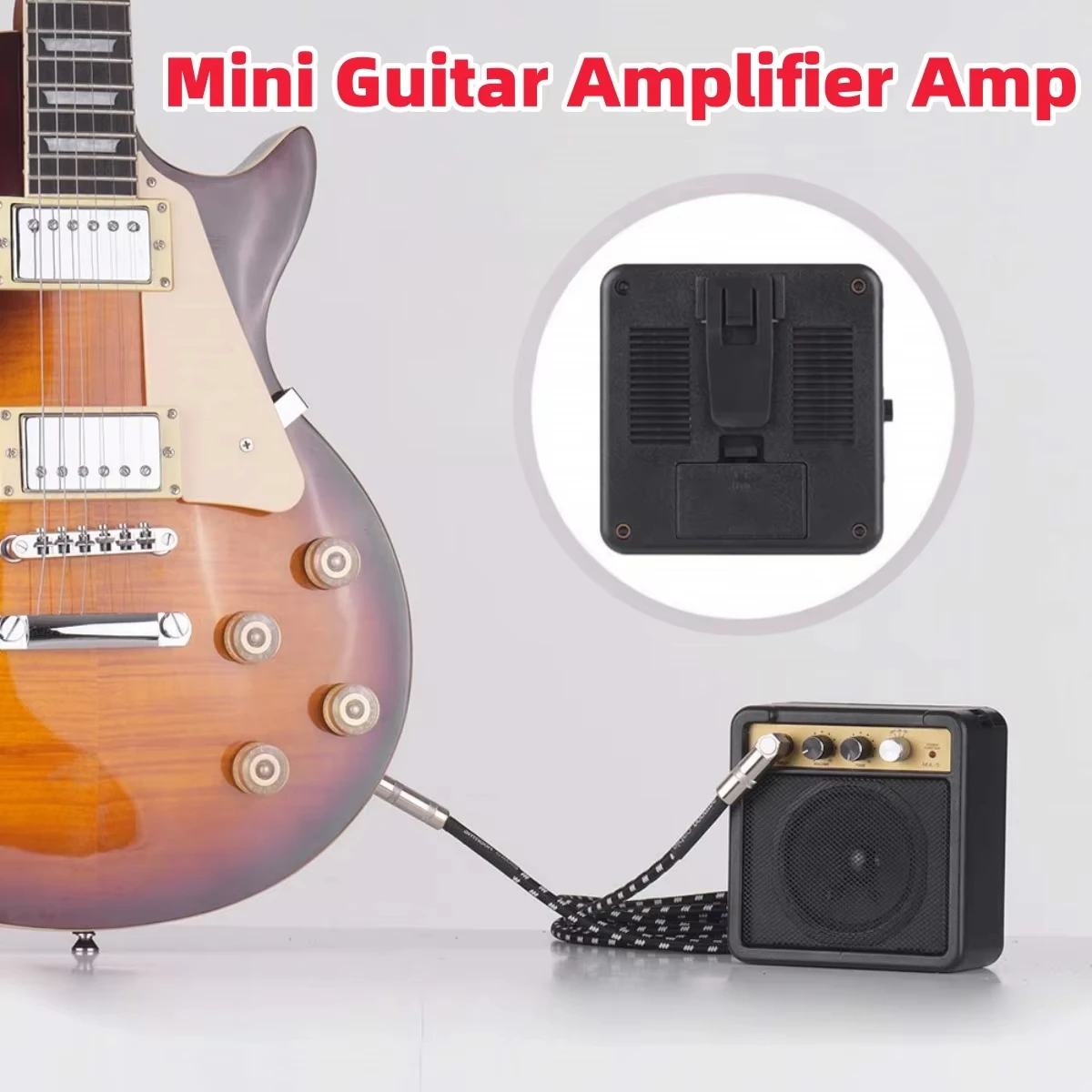 Mini Guitar Amplifier - Portable Design for Electric & Acoustic Guitars, Small Performances & Practice
Mini Guitar Amplifier - Portable Design for Electric & Acoustic Guitars, Small Performances & Practice