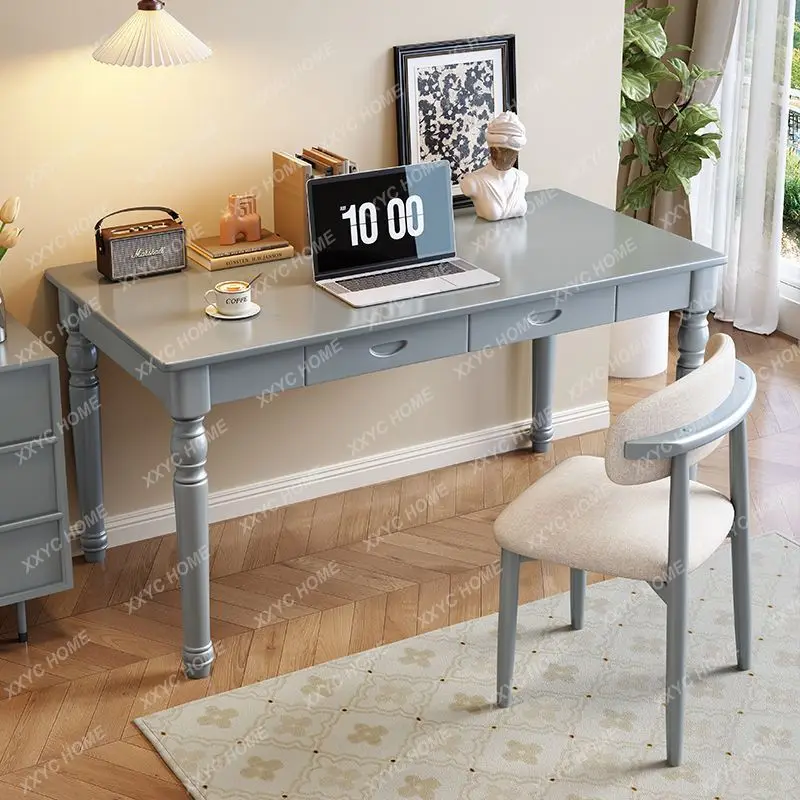 A Medieval style solid wood desk, simple modern light luxury home desk
A Medieval style solid wood desk, simple modern light luxury home desk