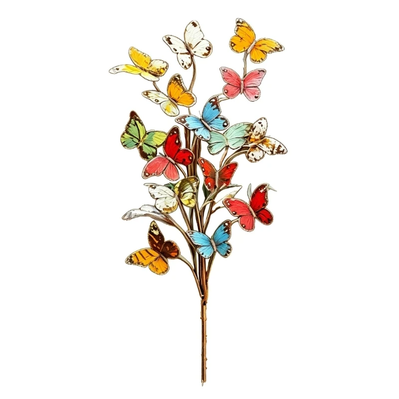 Metal Butterflies Garden Stake Decors Butterfly Decorative Garden Stakes,Outdoor Decorations Metal Yard Art Ornament B03E
Metal Butterflies Garden Stake Decors Butterfly Decorative Garden Stakes,Outdoor Decorations Metal Yard Art Ornament B03E